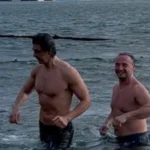 İbrahim Kutluay Soğuk Hava Koşullarında Boğaziçi'nde Denize Girdi