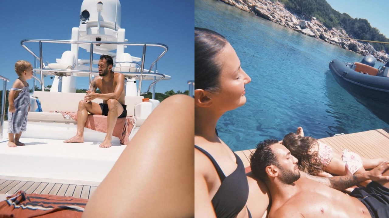 Hakan Çalhanoğlu, Ailesiyle Tatil Sezonunu Açtı