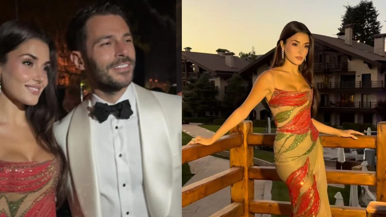 Hande Erçel ve Hakan Sabancı Lübnan’daki Düğünde Göz Kamaştırdı