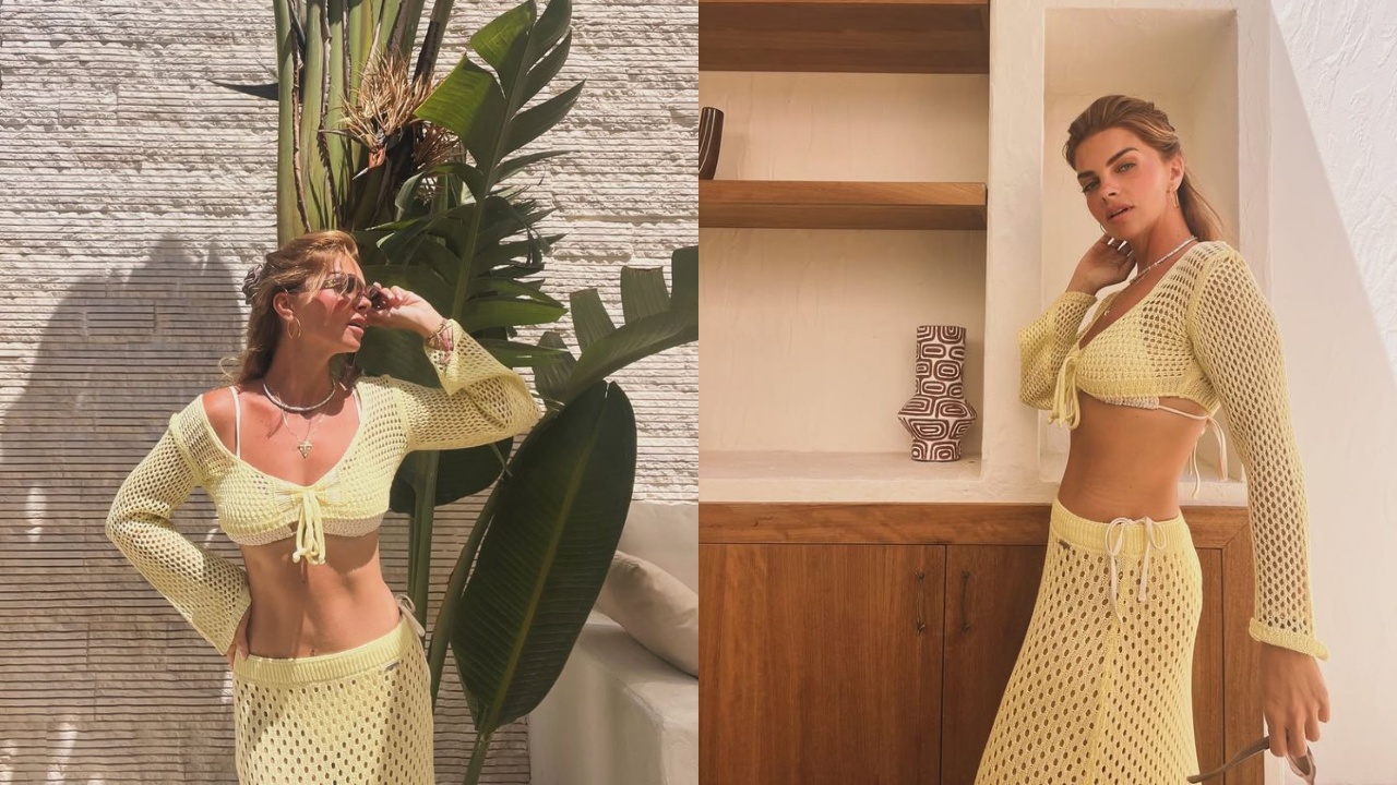 Pelin Karahan’dan Tatil Modasına İlham Veren Sarı Elbise Pozu