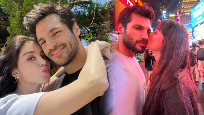 Serkan Çayoğlu ile Özge Gürel'den New York'ta Romantik Tatil Paylaşımları